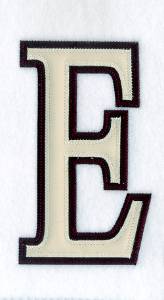 Picture of Epsilon 2c Greek Applique 6" H Machine Embroidery Design