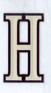 Picture of Eta 2c Greek Applique 6" H Machine Embroidery Design