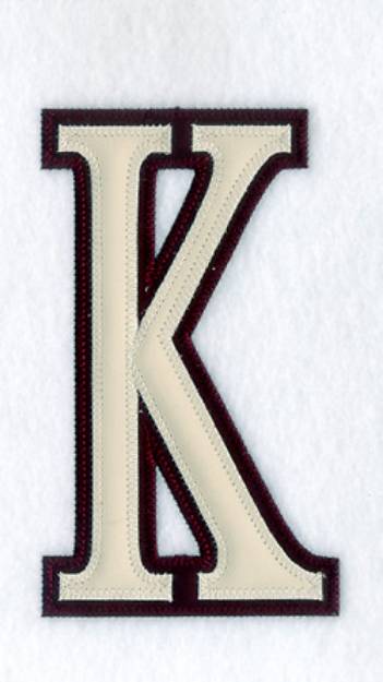 Picture of Kappa 2c Greek Applique 6" H Machine Embroidery Design