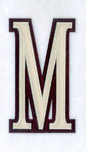 Picture of Mu 2c Greek Applique 6" H Machine Embroidery Design
