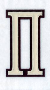 Picture of Pi 2c Greek Applique 6" H Machine Embroidery Design
