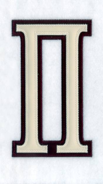 Picture of Pi 2c Greek Applique 6" H Machine Embroidery Design