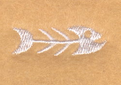 Fish Skeleton Machine Embroidery Design