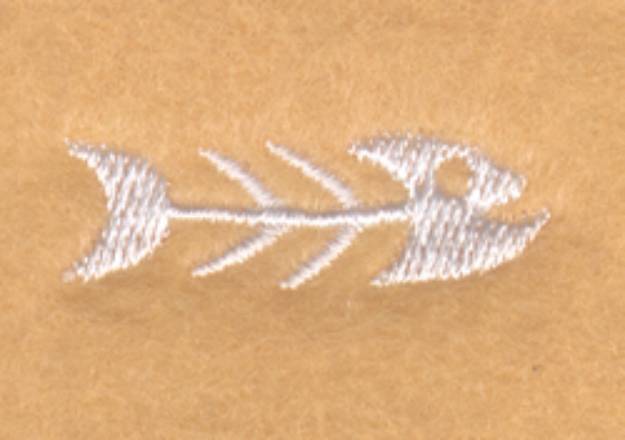 Picture of Fish Skeleton Machine Embroidery Design