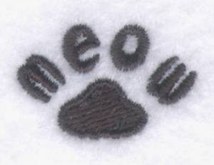 Picture of Meow Paw Machine Embroidery Design