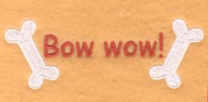 Picture of Bow wow! & Bones Pocket Topper Machine Embroidery Design