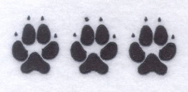 Picture of Dog Paws Pocket Topper Machine Embroidery Design