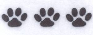 Picture of Cat Paws Pocket Topper Machine Embroidery Design