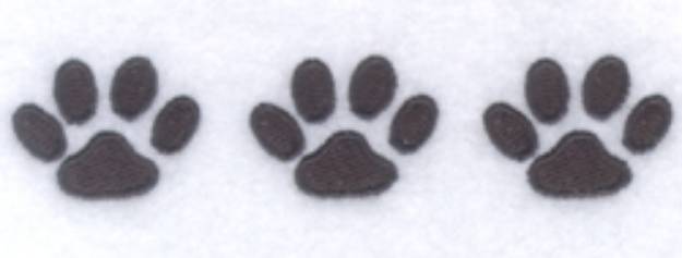 Picture of Cat Paws Pocket Topper Machine Embroidery Design