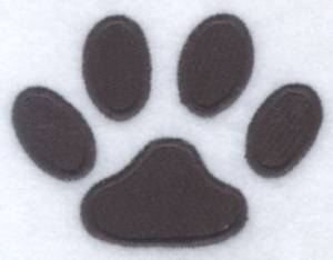 Picture of Large Cat Paw   Machine Embroidery Design
