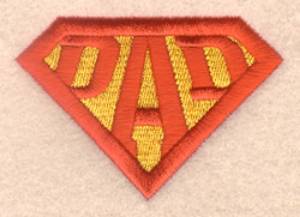 Picture of Superman Dad Machine Embroidery Design