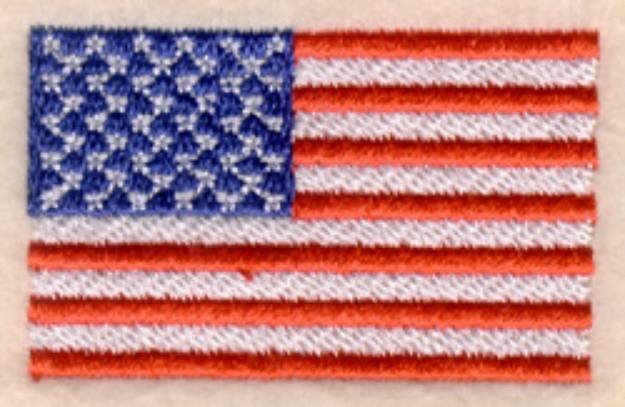 Picture of American Flag 2" Wide Machine Embroidery Design
