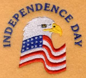 Picture of Independence Day Eagle & Flag Machine Embroidery Design