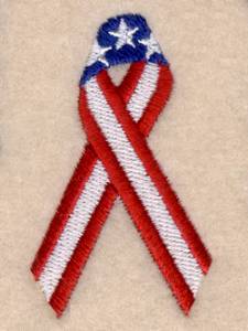 Picture of Patriotic Ribbon #2 Machine Embroidery Design