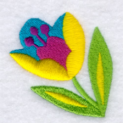 Funky Flower  Machine Embroidery Design