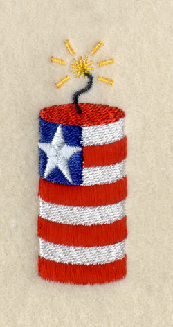 Patriotic Firecracker Machine Embroidery Design