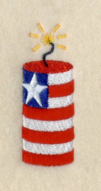 Picture of Patriotic Firecracker Machine Embroidery Design
