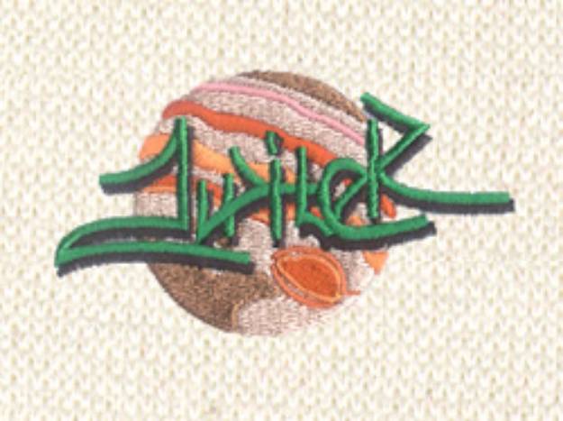 Picture of Graffiti Jupiter Machine Embroidery Design
