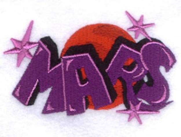 Picture of Graffiti Mars Machine Embroidery Design