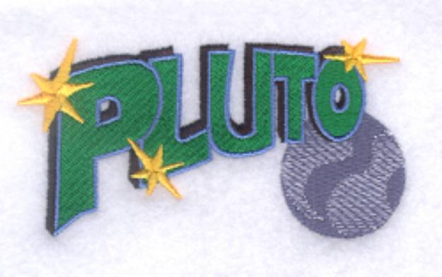 Picture of Graffiti Pluto Machine Embroidery Design