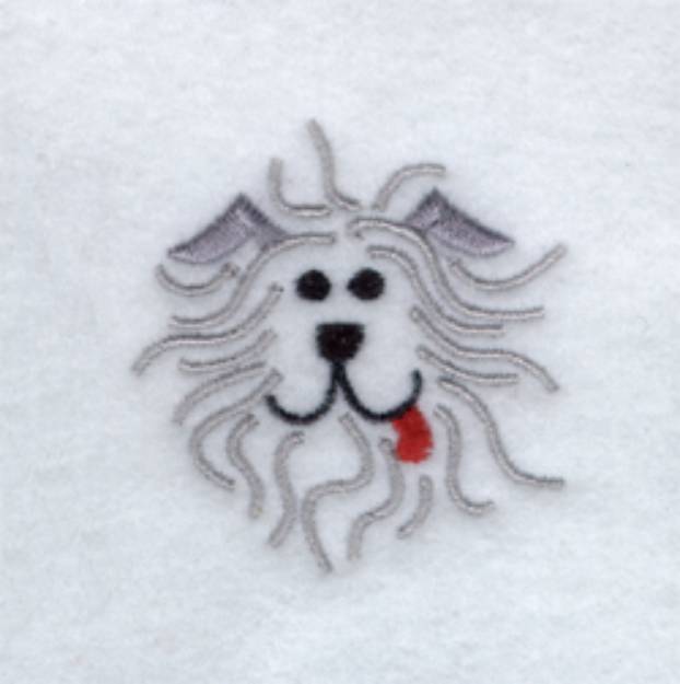Picture of Floppy Dog Face Machine Embroidery Design