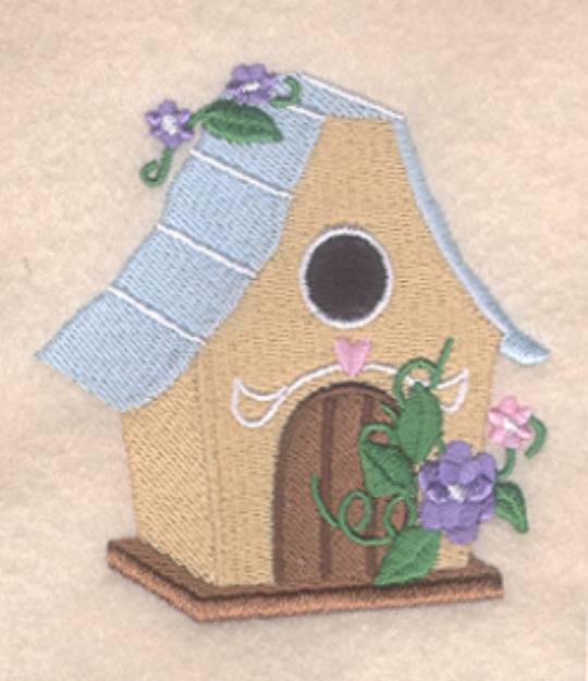 Picture of Cottage Birdhouse Machine Embroidery Design