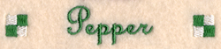 Pepper Label Machine Embroidery Design