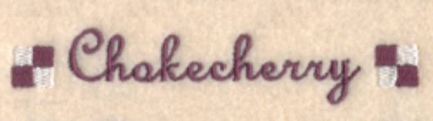 Picture of Chokecherry Label Machine Embroidery Design