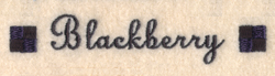 Blackberry Label Machine Embroidery Design