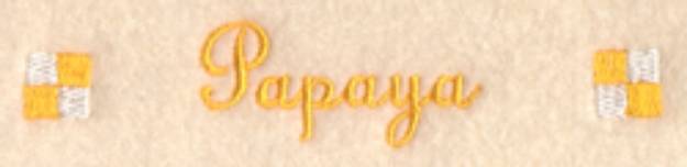 Picture of Papaya Label Machine Embroidery Design