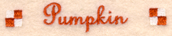 Pumpkin Label Machine Embroidery Design
