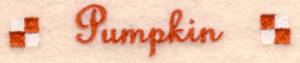 Picture of Pumpkin Label Machine Embroidery Design