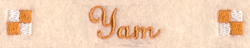 Yam Label Machine Embroidery Design