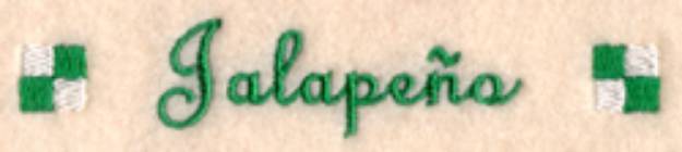 Picture of Jalapeno Label Machine Embroidery Design