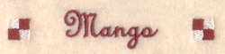 Mango Label Machine Embroidery Design