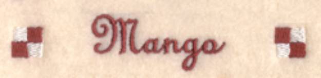 Picture of Mango Label Machine Embroidery Design