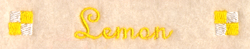 Lemon Label Machine Embroidery Design