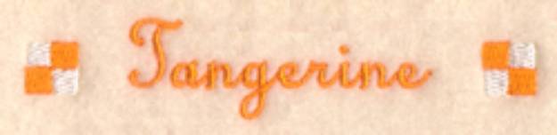 Picture of Tangerine Label Machine Embroidery Design