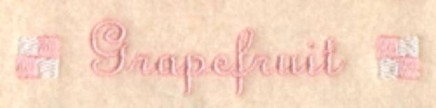 Picture of Grapefruit Label Machine Embroidery Design