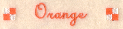 Orange Label Machine Embroidery Design