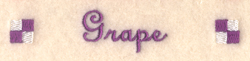 Grape Label Machine Embroidery Design