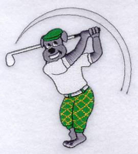 Picture of Dog Days Golf Machine Embroidery Design