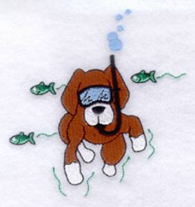 Picture of Dog Days Swimming Machine Embroidery Design