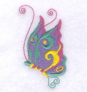 Picture of Whimsical Butterfly #3 Machine Embroidery Design