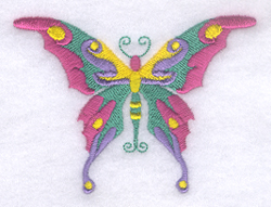 Whimsical Butterfly #2 Machine Embroidery Design
