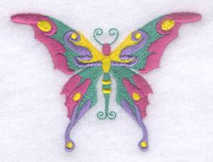 Picture of Whimsical Butterfly #2 Machine Embroidery Design