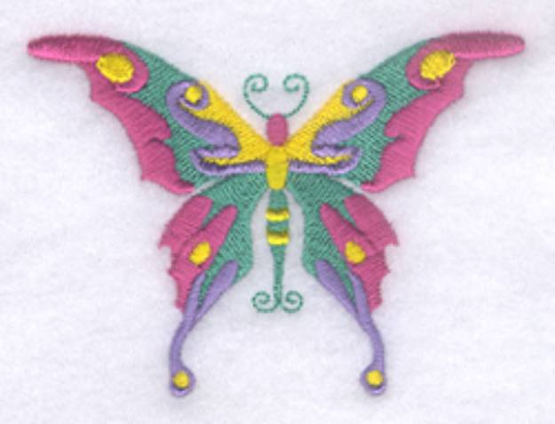 Picture of Whimsical Butterfly #2 Machine Embroidery Design