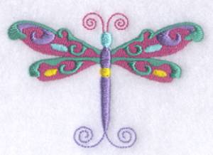 Picture of Whimsical Dragonfly Machine Embroidery Design