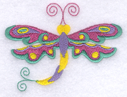 Whimsical Dragonfly   Machine Embroidery Design