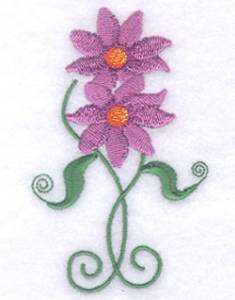 Picture of Whimsical Flowers Machine Embroidery Design